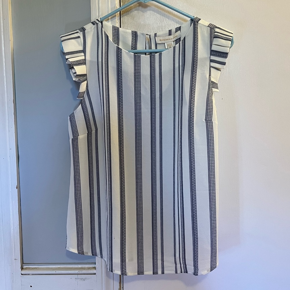 NWT Monteau | Striped Blouse